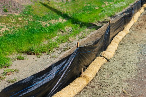 Straw Wattle Installation in Port Charlotte